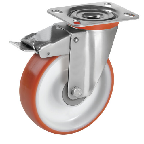 Métalinox à platine ERGO - moyeu à billes - 200 Kg - IB846