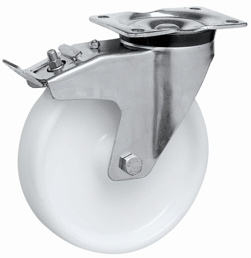 Métalinox à platine - moyeu lisse - 200 Kg - IB351