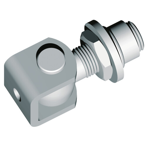 Gond réglable sans démontage avec étrier - À souder - F230.16C