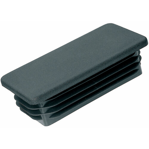 Embout noir à ailettes rectangulaire - P120x60