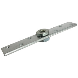 Fixation de porte - Guidage bas pour porte 150 à 300 kg - Fixation sur chant avec roulement à billes