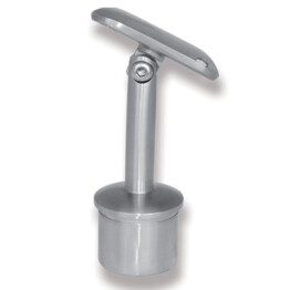 Support angle réglable en INOX 316 - Pour tube rond INOX en 42,4x2 mm