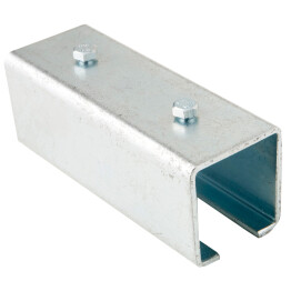 Manchon de jonction pour rail INOX 316 - Pour rail INOX 40x40x1,5